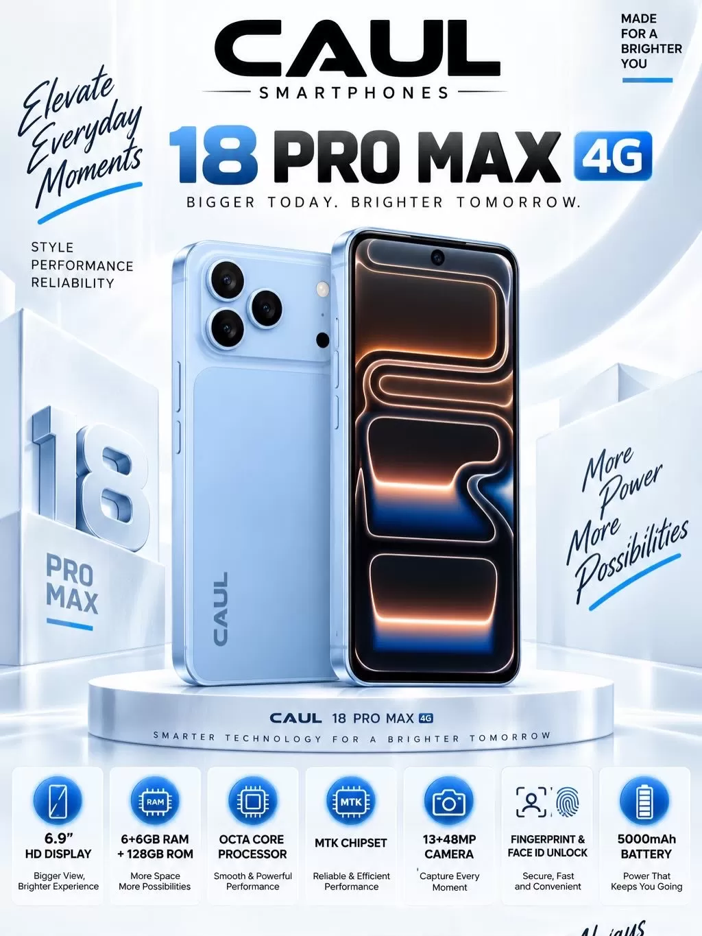 CAUL 18 Pro Max 4G Smartphone